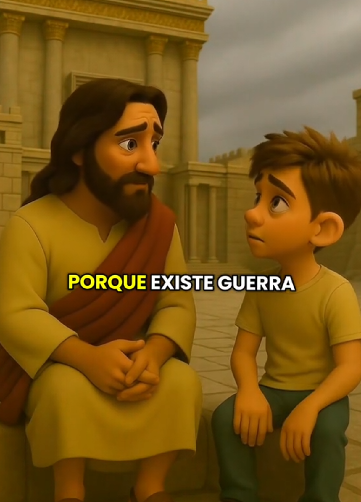 Mensagem sobre a paz em meio às guerras! Israel e Irã. #jesus #ensinamento #sabedoria #guerra #Israel #irã #pixar3d 