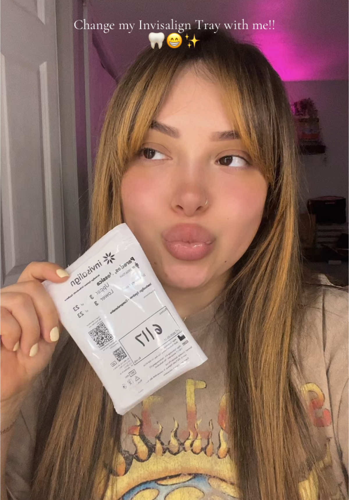 She’s an #invisalign girly now!! 🦷✨ 