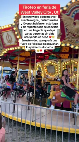 Quería hacer un resumen de este lugar diciendo mi buena experiencia y todo se convirtió en una tragedia, en dolor para muchas familias !!! EPD las victimas 💔 #feriautah #tiroteo #feria #westvalleycity #tiroteos #utah 