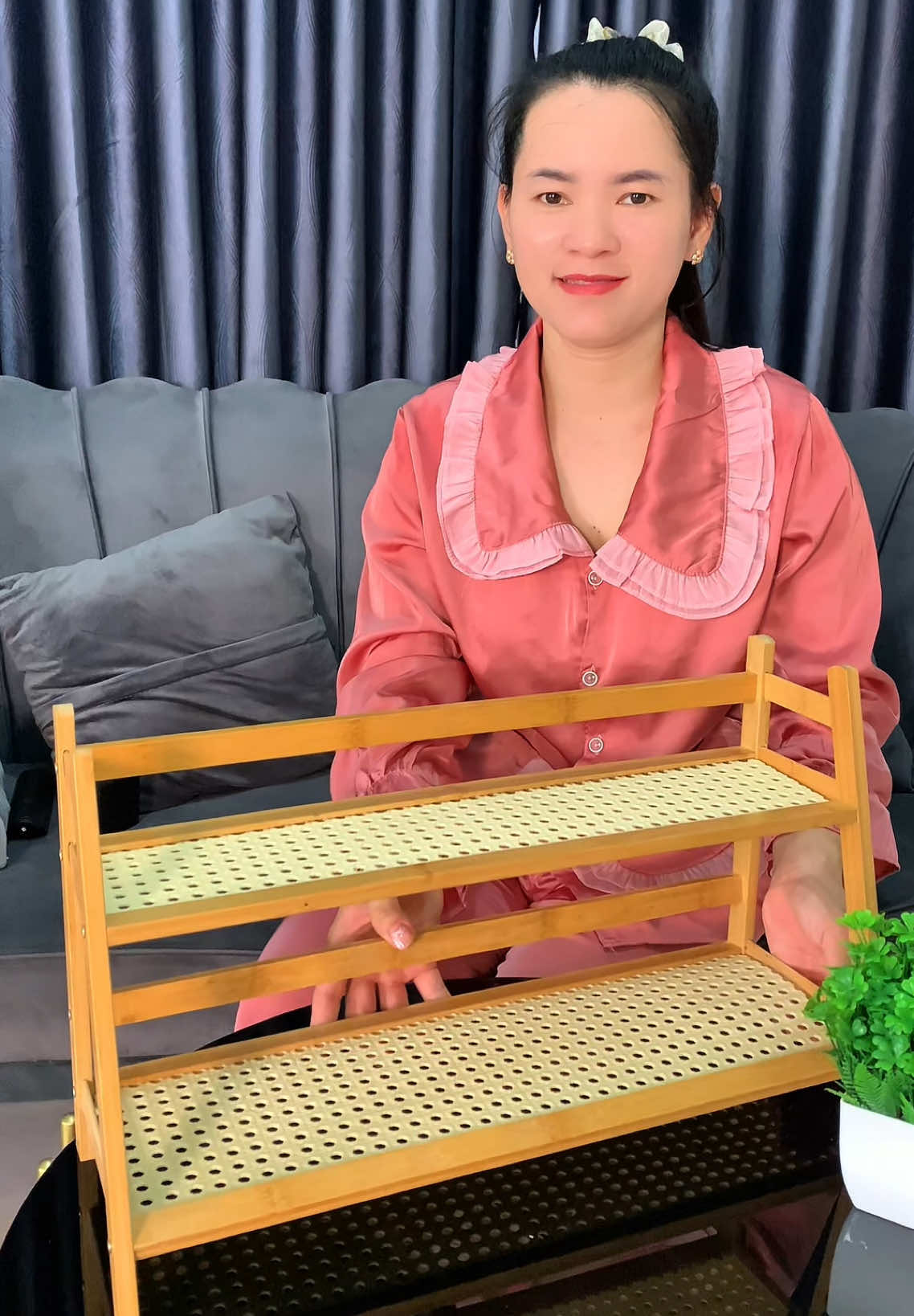 Em mới mua được cái kệ bằng gỗ tre mà ưng ý quá trời #xuhuong #xuhuongtiktok #kedanang 