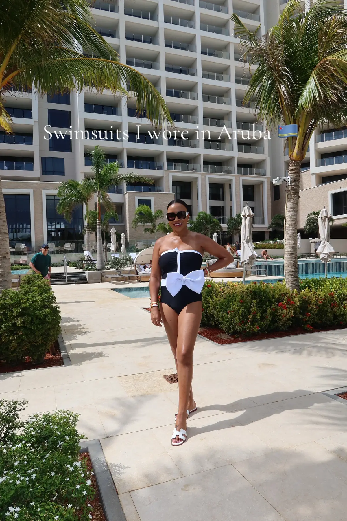 Sharing the bathing suits I wore in Aruba #beachvacation #onepiecebathingsuit #swimwear 