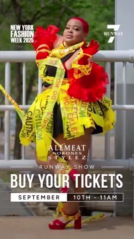 ‼️Prepare to be sick of me but I’m gone post it until the day of the show!! Shoot out to my designer @allmeatnobones we hitting New York Fashion Week on Runway7 all gas no breaks‼️⚠️ #sunshinethemodel #runwaymodel #runway7 #nyfw2025 #sonyhall #allmeatnobonesstylez #fyp #plussizemodel #curvyandconfident #fashion #runway7fashion #biggirlsdontcrytheyslaytherunway #viral 