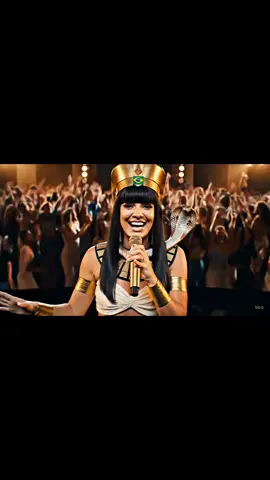 Doris usou muito efeito, tmbm ficou linda!, porém achei que fugiu um pouco da originalidade.  Camilinha! toma q ouro é teu!😍🍮 #gemini #IA #AI #camilapudim #dorisjocelyn #cleopatramakeup #cleopatra #trendingvideo 