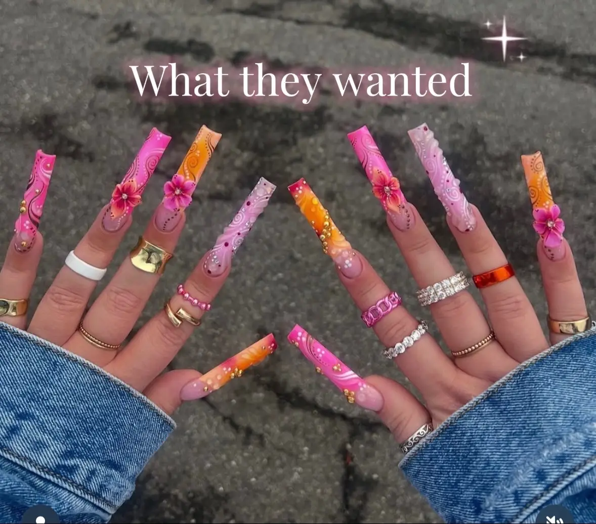 Love my clients 🥰🫶🏽 Whatever they need I got em  Located in lake Mary, Florida  Book online https://Getyanailzdid.as.me/ #bookme #nailtech #nailinspo #floridanailtech #whattheywantedvswhattheygot 