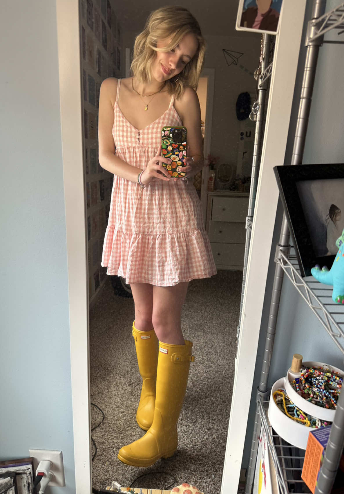 rainy day fit 🪷 🌀 hi I’m Liberty!! I’m 17 and I run a colorful boutique to bring art to fashion. Follow to support me <3 🌟 shop this dress and much more at shopwithliberty.com !! New arrivals ⊹₊⟡⋆ #fashion #boutique #fyp #foryoupage #trending #trendingoutfit #youngbusinessowner #outfitinspiration #colorfulclothing #outfitoftheday 