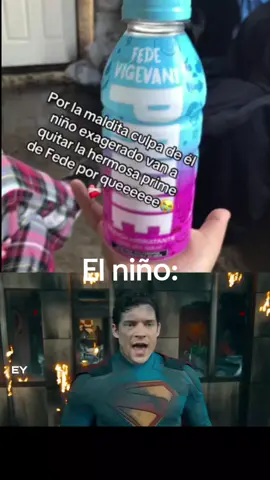 es hora de perder seguidores #fedevigevani #prime #bebida #superman #niño