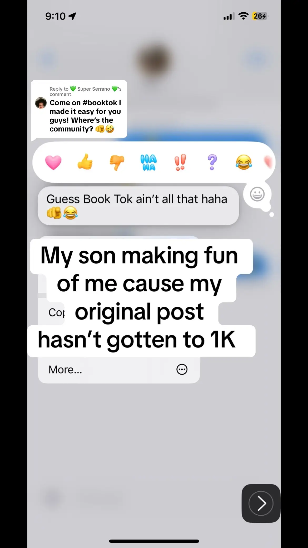 Replying to @💚 Super Serrano 💚 He said if I got 1k likes he would take me to do the Barnes and Noble challenge for my birthday 😫🤣 The original post hasn’t gotten there yet. #BookTok help me! 