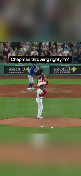 Oke of the best pitchers in the league, and definitely the hardest throwing pitcher of the decade in Major League Baseball, Aroldis Chapman is learning to throw right handed. What do you think of this? #CapCut 