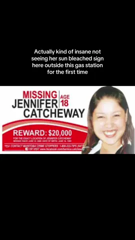 Idk how many times I’d stared at her face as I passed by while travelling, as a kid and now seeing it gone as an adult (I saw her sign along the highway near a rez tho ❤️) #jennifercatcheway #mmiwawareness #mmiw #mmiwg2s 