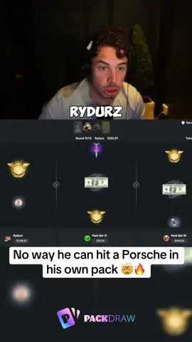 No way he can hit a Porsche in his own pack 🤯🔥 #rydurz #porsche #rolex 