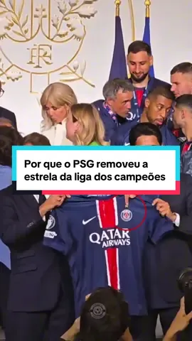 Por que o PSG removeu a estrela da liga dos campeões?#futebolbrasileiro #CapCut 