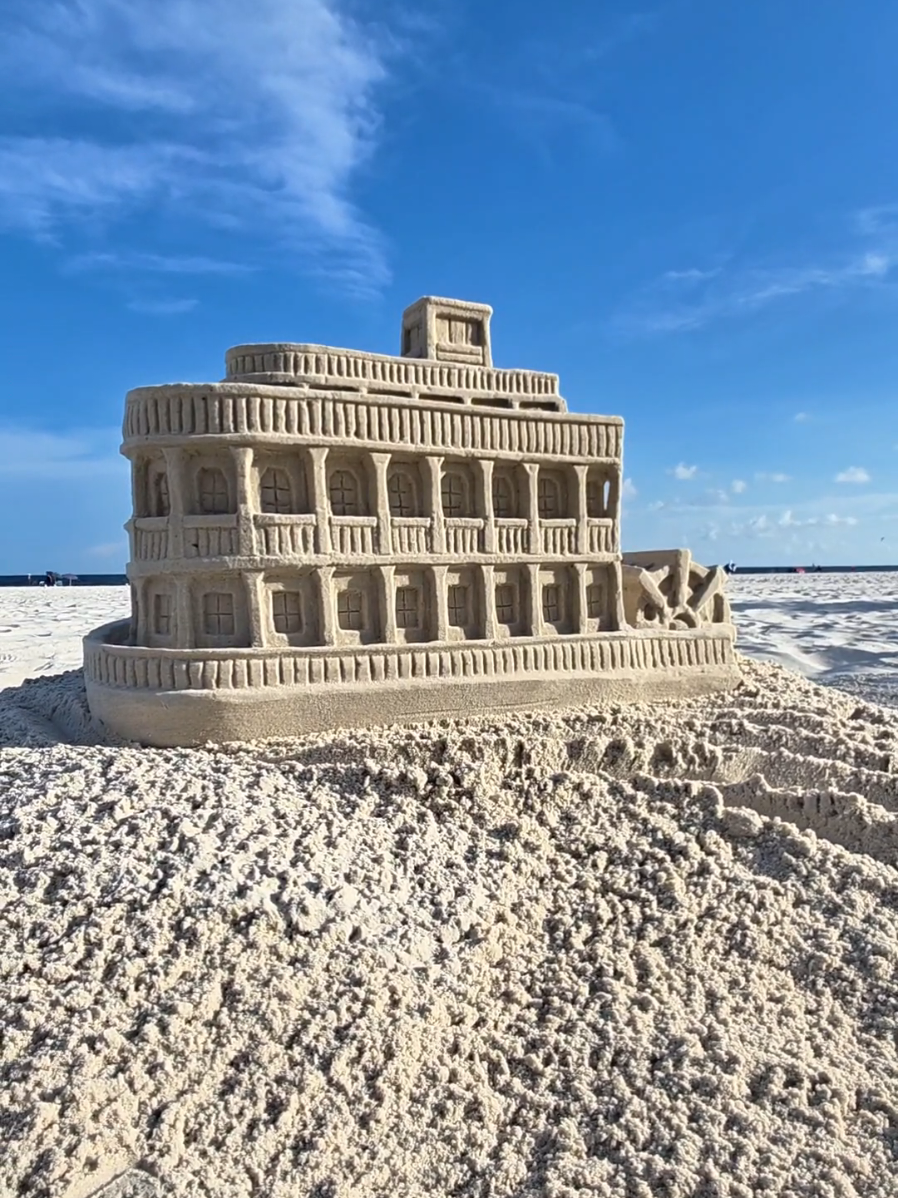 Replying to @ohiobeerguy So I can turn it into this!  #asmr #sandasmr #satisfying #oddlysatisfying #sandcastle #sand #sandsculpture 