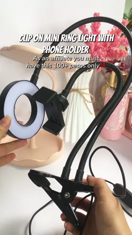 Very affordable 100+ pesos lang with 3 modes of light✅🛒  #ringlight #cliponringlight #ringlighttripod #ringlighttrend #ringlightwithphoneholder 