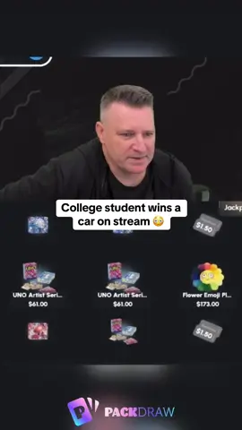 College student wins a car on stream 😳 #kickstreaming 