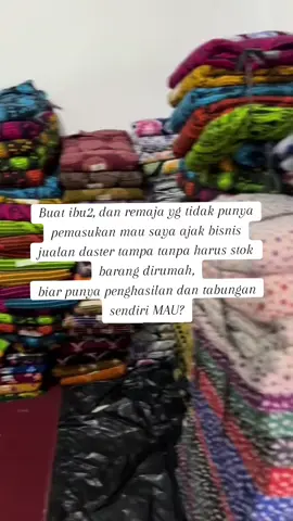 Buat ibu2, dan remaja yg tidak punya pemasukan mau saya ajak bisnis jualan daster tampa tanpa harus stok barang dirumah, biar punya penghasilan dan tabungan sendiri MAU? #masyaallahtabarakkallah #BISNISDASTERANHASILKANCUAN #bisnismenghasilkanuang #yukberbisnis #jualolshoptanpaharusstokbarang #STORESHOP 
