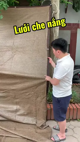 LƯỚI CHE NẮNG MÀU NÂU KHỔ 3mx5m #luoichenang #luoichenanggiare #luoichenangmaunau 