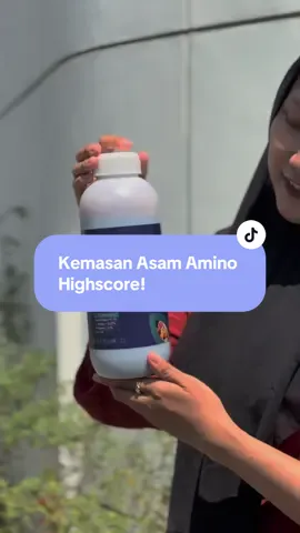 Kemasan Asam Amino Highscore  Tersedia berbagai ukuran!  Sachet 30ML Kemasan 500mL Kemasan 1Liter  Cek keranjang kuning ya! 