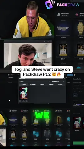 Togi and Steve went crazy on Packdraw Pt.2 🤯🔥 #togi #packdraw #fyp 