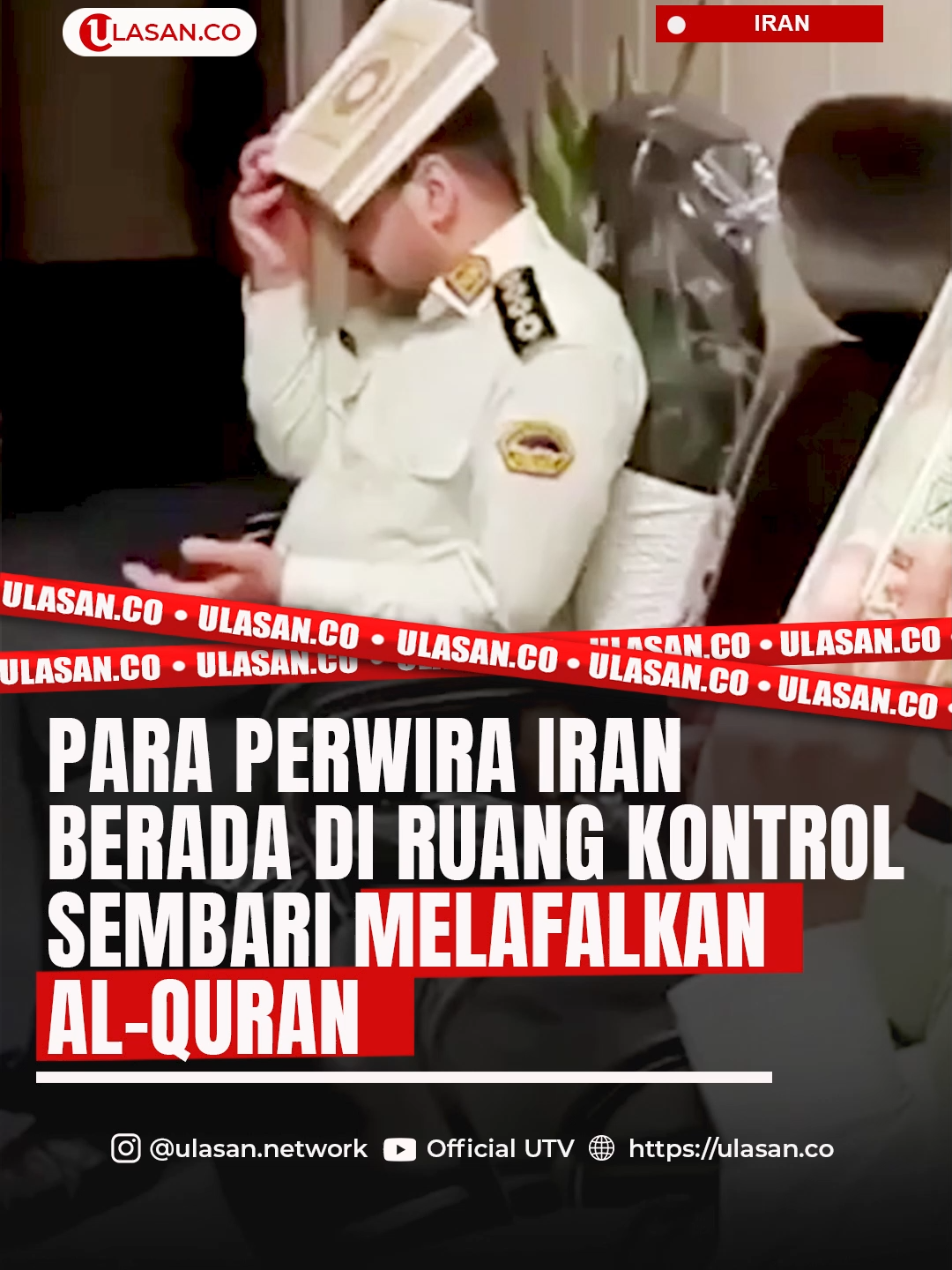 Beredar Video situasi para perwira Iran sedang berdoa di ruang kontrol melafalkan Al-Qur'an sembari meluncurkan rud4l dan pesawat tak berawak ke Isr4el. #beritatiktok #beritaviral #beritaterkini #beritaterupdate #iran #israel