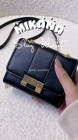 Very classy sling wallet🖤🫶🏻 #fyp #MIKANA #slingwallet #wallet #affordable 