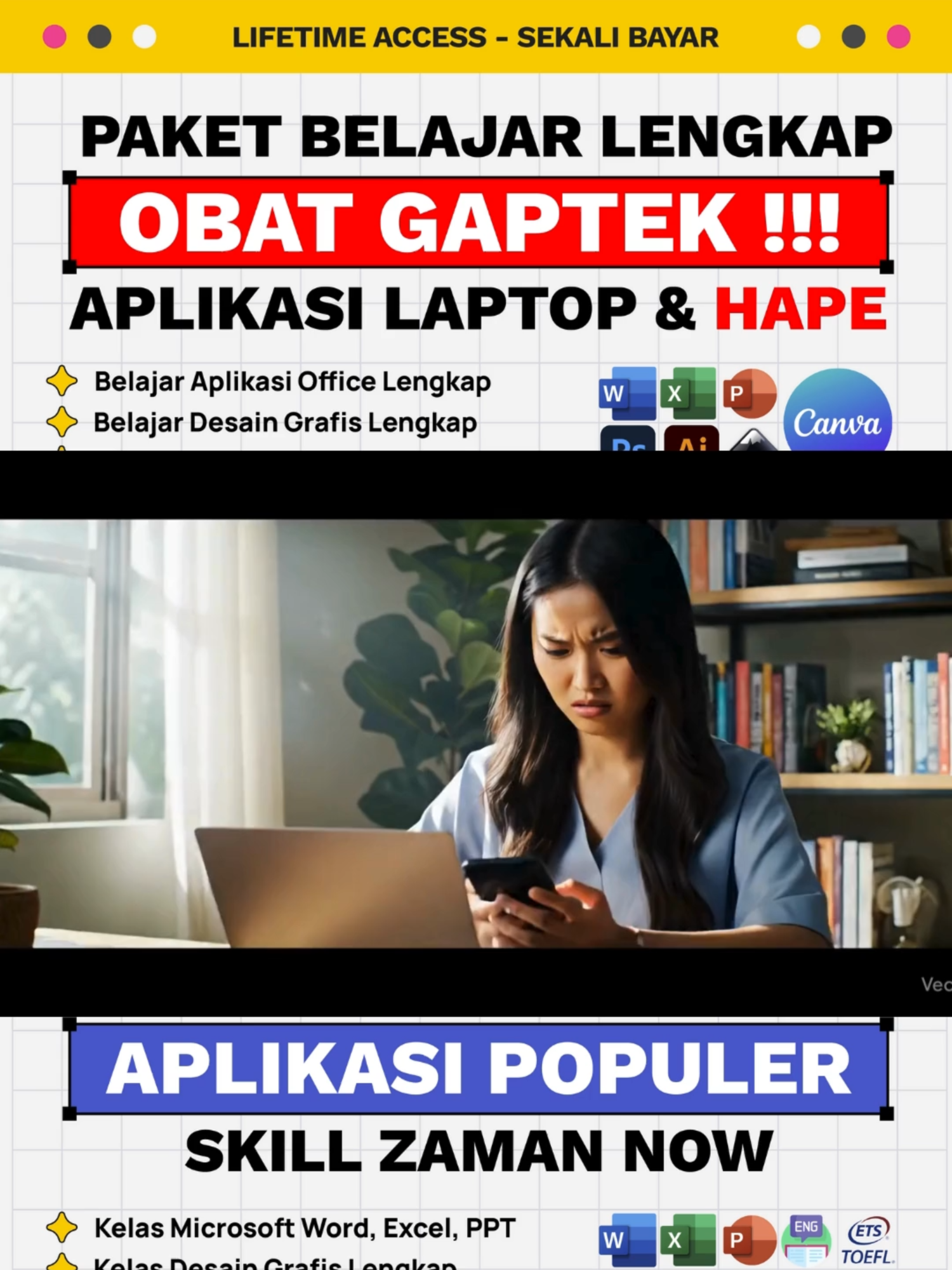 Mau kerja di kantor besar atau buka bisnis sendiri? Yang penting skill-mu harus siap! 🎓 Di Skillpedia, kamu bisa belajar: 💡 Digital Marketing 💡 Programming 💡 Video Editing 💡 Data Science & banyak lagi 📚 Bayar cuma Rp35.000, akses seumur hidup! Berrsertifikat Resmi. 🔗 Daftar sekarang: https://skillpedia.id/partners/eka 📞 Chat langsung: https://wa.me/6282228105531 #Skillpedia #BelajarOnline #DigitalMarketing #DesainGrafis #VideoEditing #BelajarMSOffice #TOEFL #Programming #DataScience #UpgradeSkill #KelasOnline #KursusOnline #BelajarDigital #SkillMasaDepan