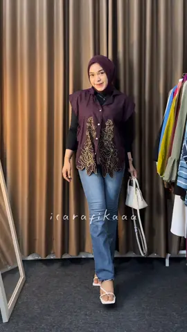 Rekomendasi outfit pakai vest bordir #ootdfashion #rekomendasi #OOTD 