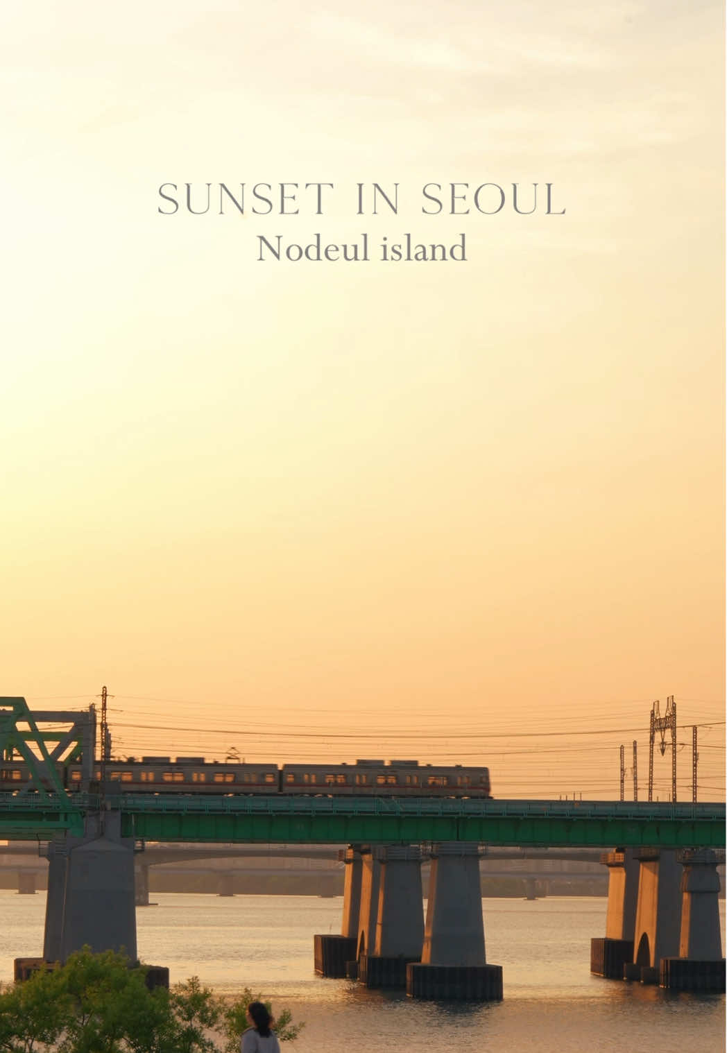 Golden hour at Nodeul island 노들섬 in Seoul. Finally went there to picnic & experience the sunset by the Han River. 🌅 @Visit Seoul  #seoul #seoulkorea #nodeulisland #hanriver 