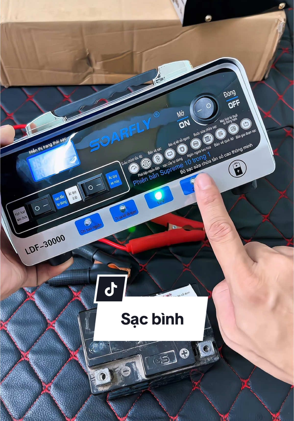 Sạc nhanh cho bình ắc quy ô tô xe máy. #sacbinhacquy #sacacquy 