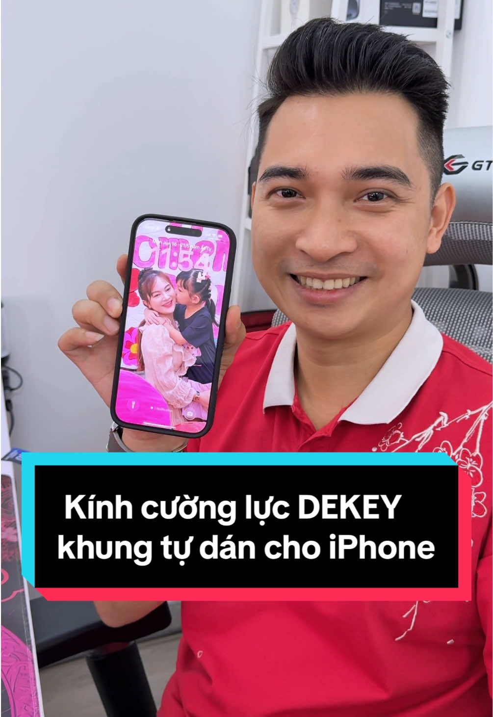 Cường lực khung tự dán DEKEY độ bền chuẩn 10H cho iPhone !!! #LearnOnTikTok #thanhcongnghe #education 