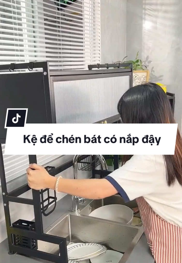 Kệ để chén đĩa có nắp đậy , Kệ Đa Năng, Thông Minh, Kệ Nhà Bếp Để Trên Bồn Rửa Có 2 màu, kệ đựng đồ hiện đại, tiện lợi/!/!/!/!!!!!  #giadungtienich #giadungthongminh  #kedechenbat #kedebatdia #kedebatdiadanang #kedechenbatconapday #xuhuongtiktok 