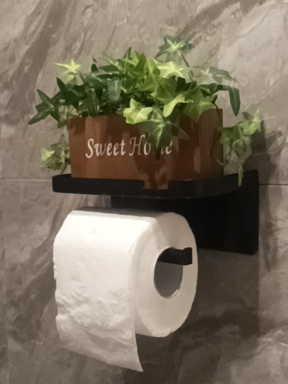 #tissueholder #tissueholderwithrack #DIY #selfadhesive #nodrill 