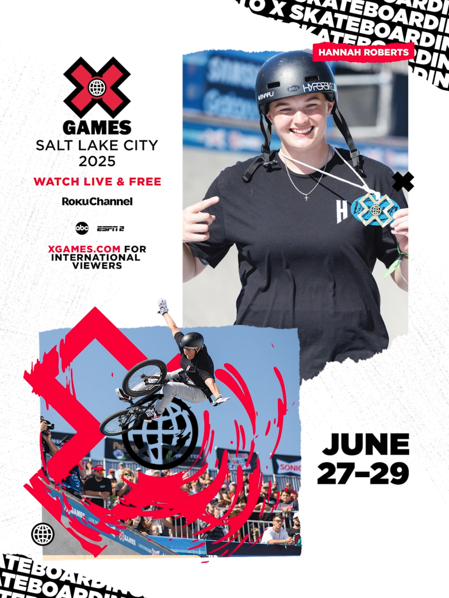 Defending gold 🥇 Hannah Roberts won the first ever Women’s BMX Park gold last year. #XGamesSLC presented by @sonicdrivein returns June 27-29 #BMX #XGames