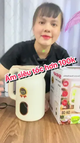 Ấm siêu Tốc dung tích là 2 Lít, công suất 1500w đun sôi nhanh chỉ 3-5 phút, giá chỉ hơn 100k . các bác nhanh tay săn nha #xuhuong2025🛍️ #xuhuongtiktok #ámieutoc 
