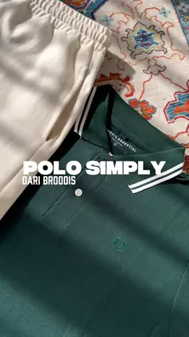 Lihat lebih dekat! Polo yang nggak cuma rapi, tapi juga nyaman #broodis #poloshirt #brandlokal #outfit #fyp #flatlay 