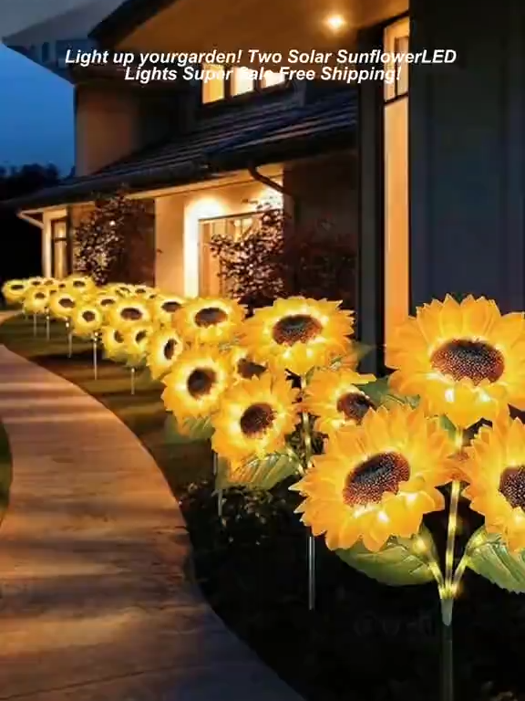 Solar LED Sunflower Garden Light#tiktok #tiktokshop #fyp #usa