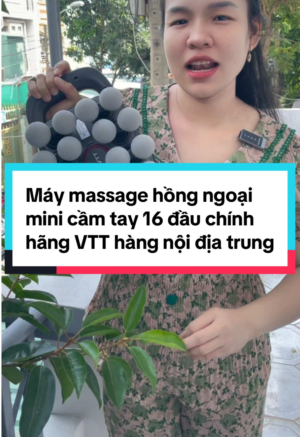 Máy massage mini hồng ngoại cầm tay 16 đầu, chính hãng VTT hàng nội địa trung, có số lượt bán cao trên tiktok, anh chị em nào chưa trãi nghiệm thì xem video của em để tham khảo thêm về sản phẩm ạ#maymassage16dau #maymassage12dau #maymassage22dau #maymassagecamtay #maymassagecovaigay #TikTokShop #kimgioi1996 