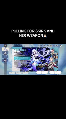 yall don’t understand how excited I’ve been for her release IIHIHHIIH #GenshinImpact#skirk#anime#hoyoverse#hoyocreators#pullskirk 