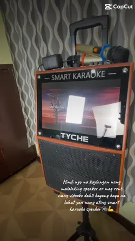 High tech smart karaoke is now available in our TikTok shop, you don’t need a big speaker or rent a videoke because our new high tech karaoke can do both, our smart karaoke speaker is rechargeable, you don’t need to plug it all the time if you need to use, all you have to do is charge it and you can use it at least 3 to 5 hours or more so what are you waiting for? Check out in our yellow basket 🤗