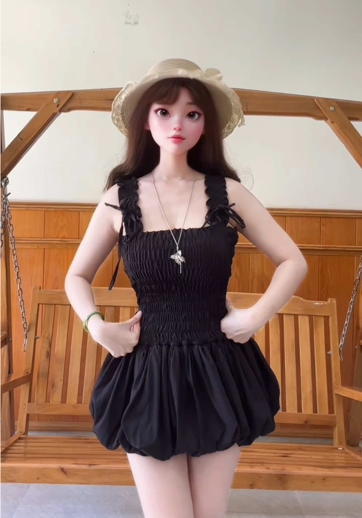 Váy bí #xuhuong #xuhuongtiktok #review #viralvideo #setdoxinh #vayxinh #vayhottrend #moingaymotoutfit 