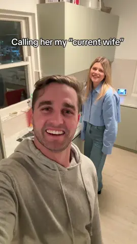 Calling her my “current wife”  #currentbf #currentbfchallenge #couplecomedy #couple #funny #wifeandhusband #wife 