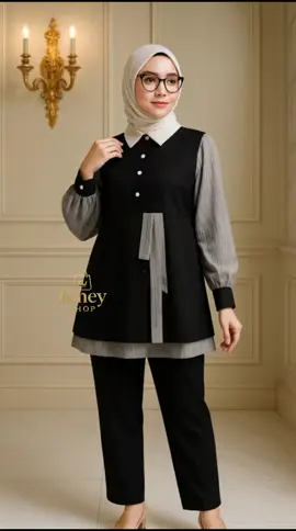 Citra Setelan Celana Stripe Simple - Muslim Wanita #fypシ #bajucewek #stripesimple #bajucewekviral 