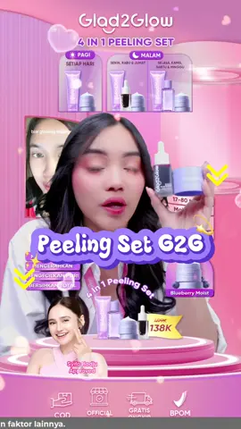 ❤️ Bisa bersihkan komedo dan wajah gradakan dengan 2 produk? Bisa dong! 🤩 Kan ada SET 2pcs Peeling dari G2G yang sudah ada kandungan AHA BHA PHA nya ✅ Jangan sampai kehabisan yaa! Checkout di TikTok live yaa 💖 #G2G #2pcsPeelingSet #kulitkusam #Eksfoliasi #clearskin #ahabha #serumeksfoliasi #peelingserum #G2G2pcs 