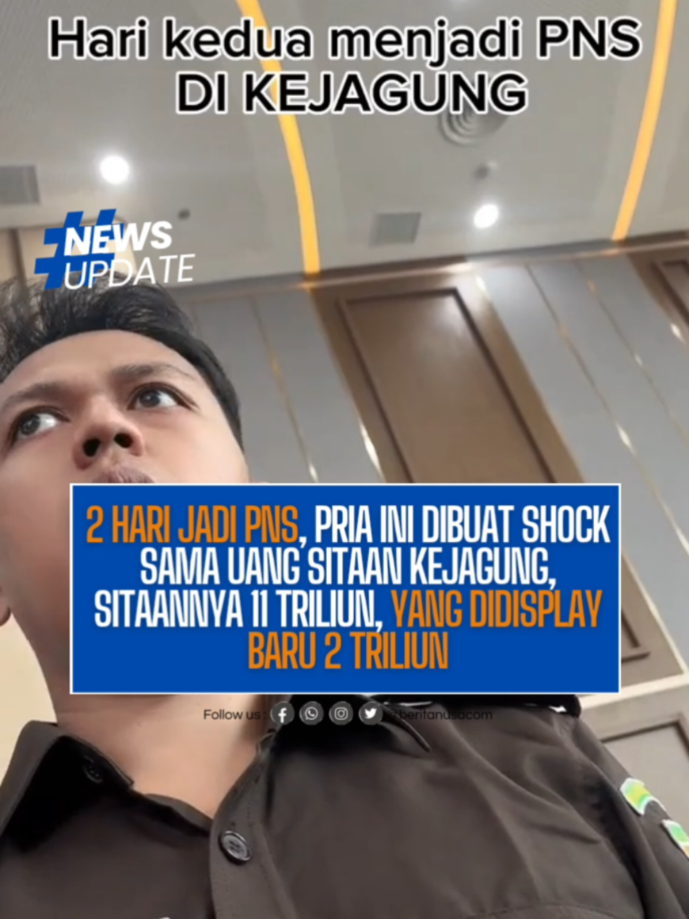 💰EMEJING! Baru 2 Triliun Aja Udah Serasa Bangun Panggung! 🔥 Tumpukan uang hasil sitaan dari kasus korupsi CPO bikin geleng kepala! 🤯 Baru Rp 2 triliun yang ditampilkan oleh Kejagung, tapi suasananya sudah kayak setting konser megabintang. Tingginya melebihi kepala penyidik! 😱 Total sitaan dari Wilmar Group mencapai Rp 11,88 triliun. Uang itu diserahkan oleh lima terdakwa korporasi dalam skandal korupsi ekspor minyak sawit mentah (CPO). Katanya sih, cuma segini yang bisa dipajang karena alasan keamanan. Tapi cukup bikin netizen menganga! 🫢💸 📹: @wiki.dy --- #KasusCPO #Kejagung #WilmarGroup #KorupsiTriliunan #UangSitaan #KejaksaanAgung #BeritaHariIni #ViralIndonesia #CrudePalmOil #TriliunanRupiah #UangDuitUang #BeritaTerkini #PanggungUang #IndonesiaLaw #KorupsiSawit #AntiKorupsi #UangNegara #MegaSkandal #KPK