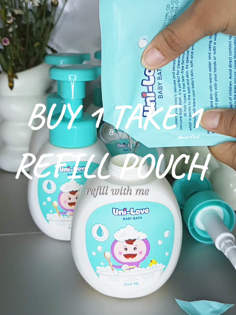 FINALLY! May Refill Pouch na den! ilang months na den Kami nag hintay Neto! Check out na den kayu Mi Baka ma ubusan nanaman kayu! #uniloveph #unscented  #babybathandshampoo #babyproducts #babymusthaves 