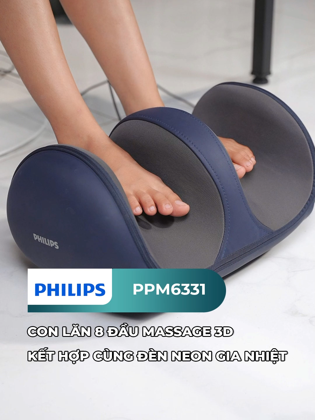 Lựa chọn massage chân 6331 này của Philips làm món quà sức khỏe ý nghĩa cho cả gia đình thì quá là tuyệt #philipsmassagervietnam #KLCommerceMegaSale #TiktokshopPartner #philipsmassagegun #ChotDonTikTok #MuaTaiTikTokShop #Keylivestream #tspsaledoitac #TiktokshopVN #supersale #philips6331