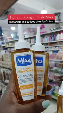 Huile anti vergetures de #mixa disponible chez Ets Océan #cosmetics #glowup #skincare #vergetures #mixa #congo #visibilité #pointenoirecongo🇨🇬😍🥰❤️ 