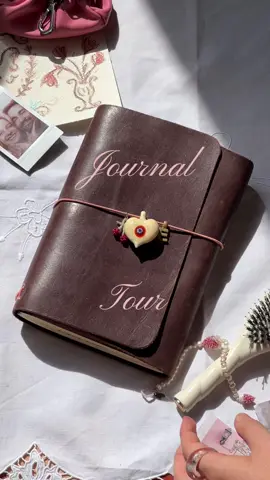 my journal tour 🫶🏼🤎☕️ it’s been a couple months now since I made my own leather traveler’s journal , and so far I am obsessed ! it’s been such a joy to take on this journey, I’ve loved watching it grow & fill with memories 💭💭💭 #journaltour #journalideas #travelersjournal #louisecarmen 