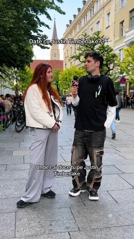 Tu unde l-ai duce pe Justin la un date?? 😮‍💨 #justintimberlake #electriccastle #festival #musicfestival #romania #streetinterview 