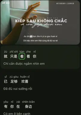 Kiếp sau không chắc sẽ còn gặp được em! Vừa hay lại dễ nhớ từ vựng #hoctiengtrungonline #hoctiengtrung 