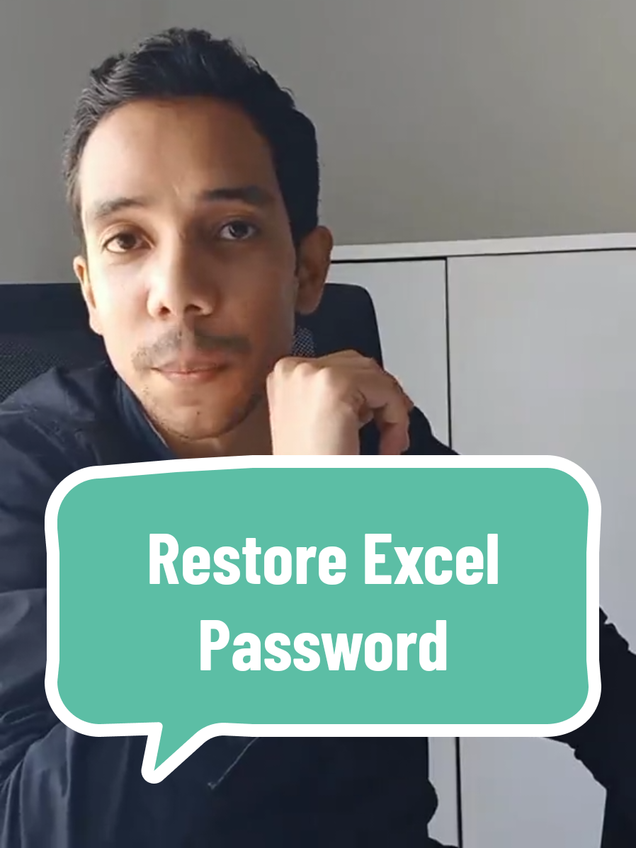 Restore forgotten password in #Excel  لاسترجاع كلمة السر في برنامج الاكسيل  10.8K  145  #exceltricks #exceltips #dataanalytics #finance #business #tutorials #learning #accounting #excel_learning #study #spreadsheets #SQL #server #corporate #work #company #JLus l1 #scroll #English #alss #Math #restore #password #bravo #forget #back